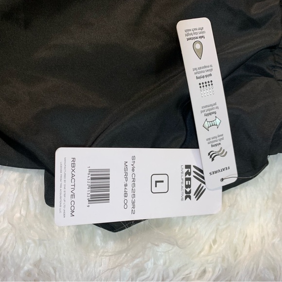 ❤️ Woman’s an’s Large RBX athletic shorts black black gray camo new with tag - Picture 4 of 6